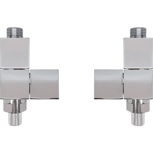 Kriss 4-K2 Ventilsæt ligeløbende, Krom billede