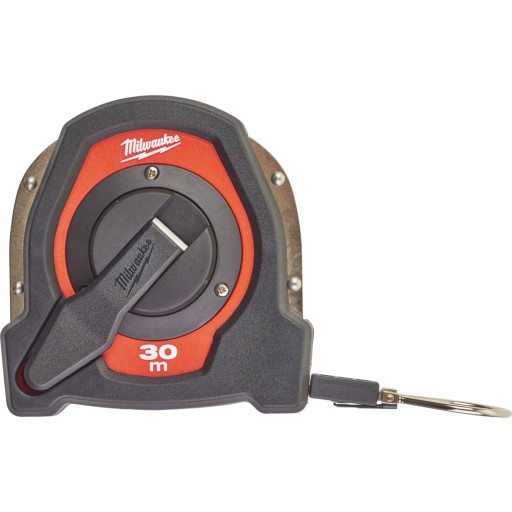 Milwaukee målebånd med håndoprul, lukket hus, 30 meter
