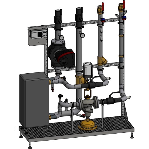 Metro Therm VXT type 4 fjernvarmeunit, med kabinet billede