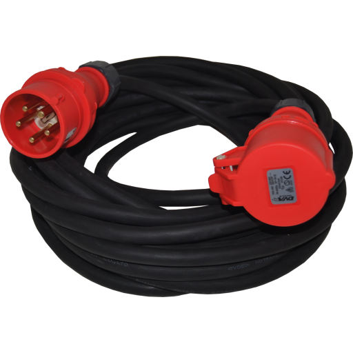 Forlngerledning udendrs m/jord, 400V, 5G2,5 mm, CEE - 25 meter