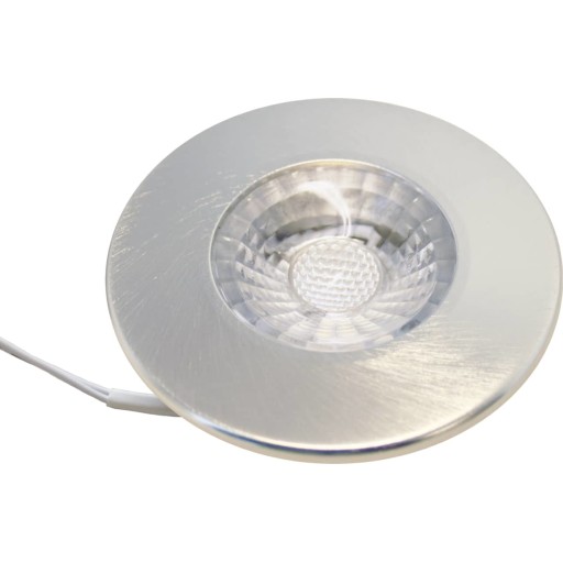 Nordtronic Gabriella LED Indbygningsspot 4W 350mA Ra98 3000K 320lm 35° Dæmpbar - Børstet aluminium