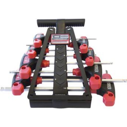 Worker unbrakonøglesæt med t-greb - 2-10mm - 8dele billede