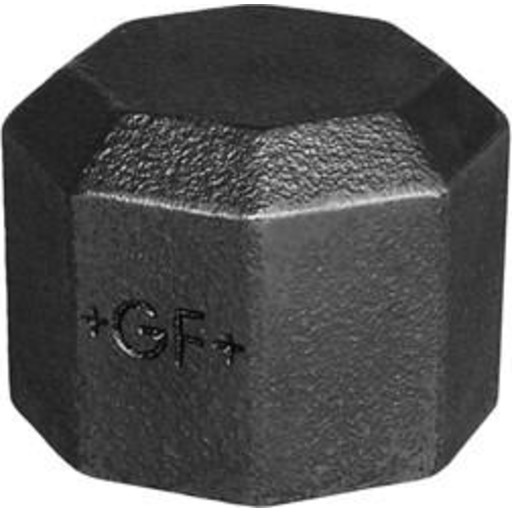 Georg Fischer slutmuffe sort 1.1/2´´