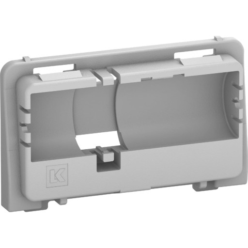 LK Fuga blænddæksel med tekstfelt for 1,5 modul ramme, 0,5 modul, uden afdækning