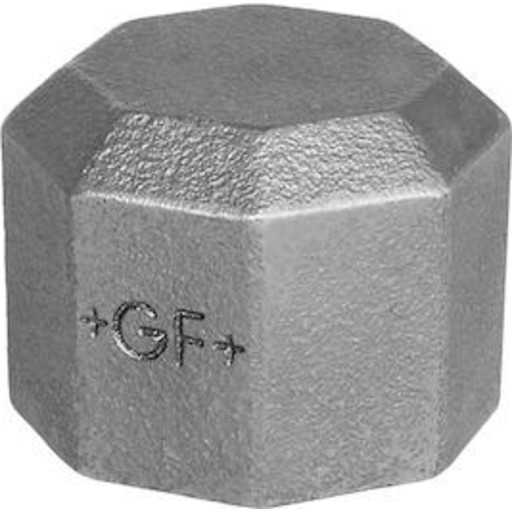 +GF+ Slutmuffe galvaniseret 3/8