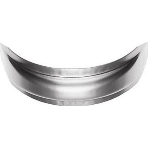 Rheinzink halv vulstring Ø 87 mm, zink billede