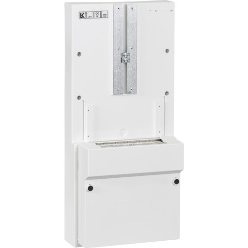 LAURITZ KNUDSEN Udvendig målertavle LK UM-s for stikbenstilslutning BxH: 250x560 mm hvid, Ral 9016