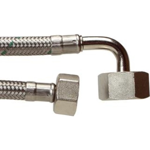 200 cm tilslutningslange 1/2" x 3/4" billede