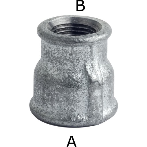 Galvaniseret formmuffe 2 1/2" x 2" billede