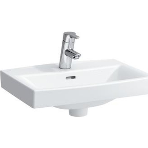 Laufen PRO-N håndvask 56 x 42 cm med central hanehul. Monteres på enten 240/260 mm bæring eller boltemontering.