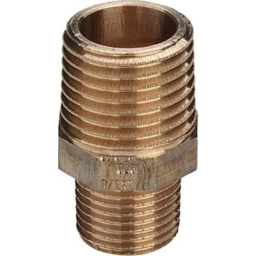 1" x 1/2" Brystnippel Rødgods Silicium Bronze