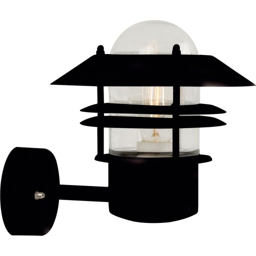 Nordlux Blokhus vägglampa utomhus, svart