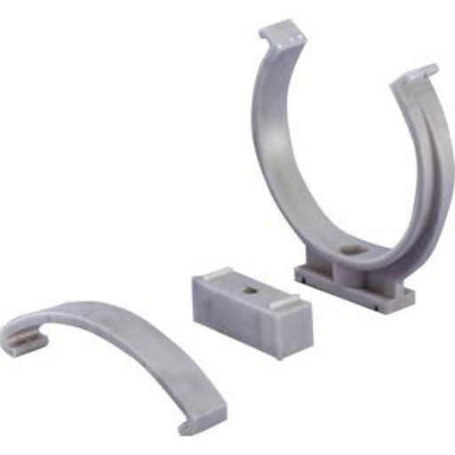 Wavin PP klemrørbærer 75 mm med afstandsklods, grå