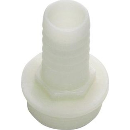 Grundfos 1.1/4" x 25 mm slangenippel, plastik