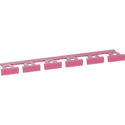 LK Lexcom farvekode for dataudtag og boxe - rød 6 stk ark