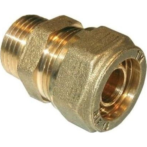 Pex overgangsnippel, 18 mm x 1/2"