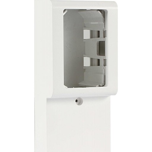 LK Fuga Softline panelunderlag, 1,5 modul, 49 mm dyb, hvid billede