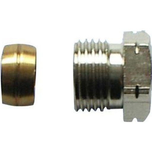 10 stk Danfoss klemringsfittings til stål- og kobberrør 1/2" x 16 mm billede