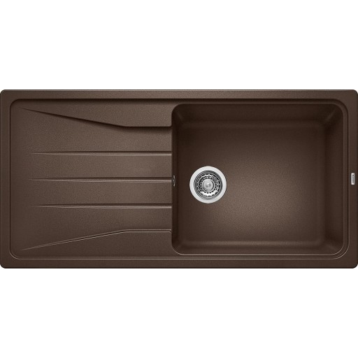 Blanco Sona XL 6S UX diskb&auml;nk, 100x50 cm, brun