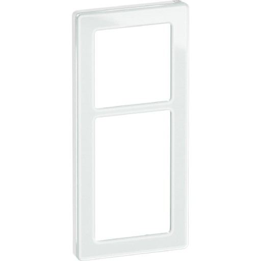 LK Fuga Pure designramme, 2,5 modul, hvid glas billede