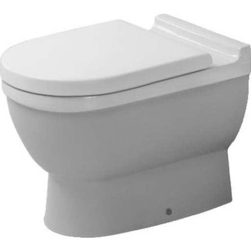 Duravit Starck 3 toalett, back-to-wall, rengjøringsvennlig, hvit Baderom > Toalettet