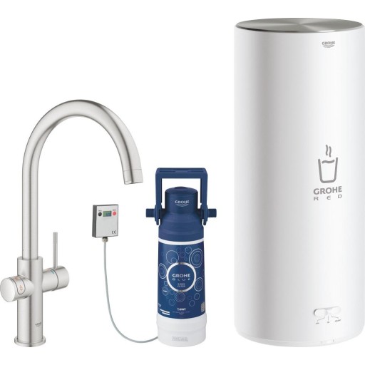 Grohe Red Duo L køkkenarmatur, kogende vand, stål
