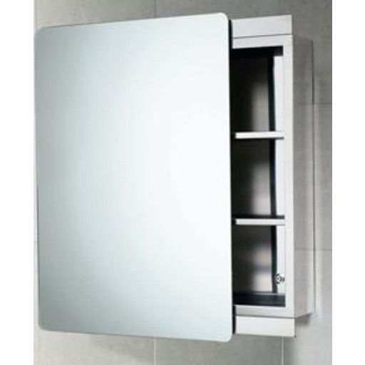 HeFe Kora spegelskåp, 46x66 cm, rostfritt stål