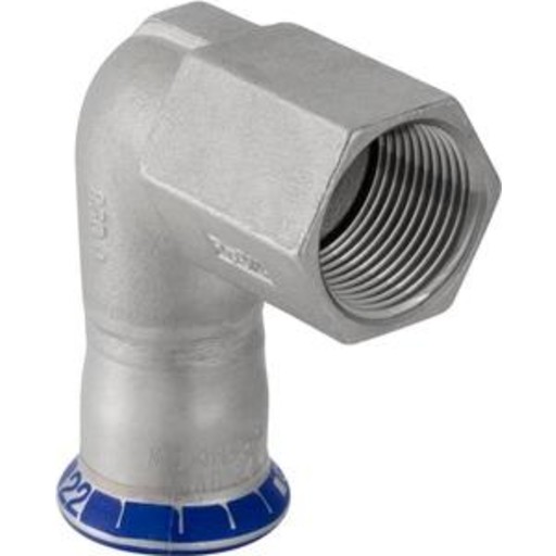 Mapress 90° bøjning med indvendigt gevind 28 mm x 1" billede