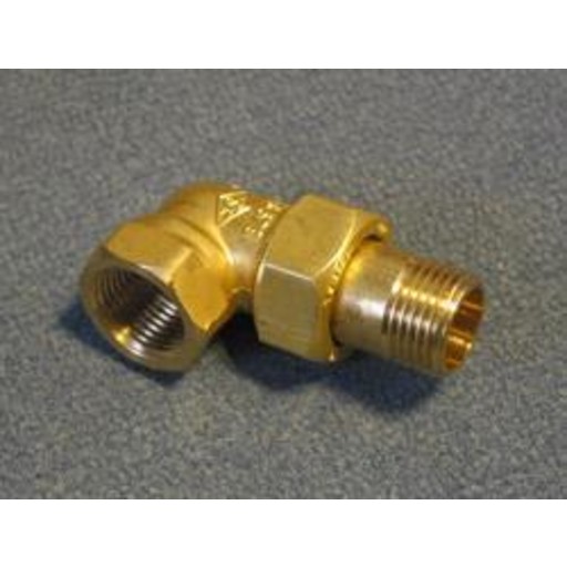 3/8" Radiatorforskruning messing vinkelløbende billede