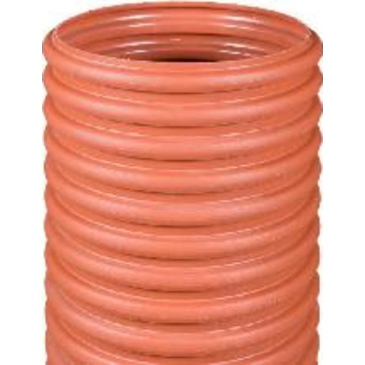 Korrugeret opføringsrør 425x6000 mm, PP, uden muffe billede