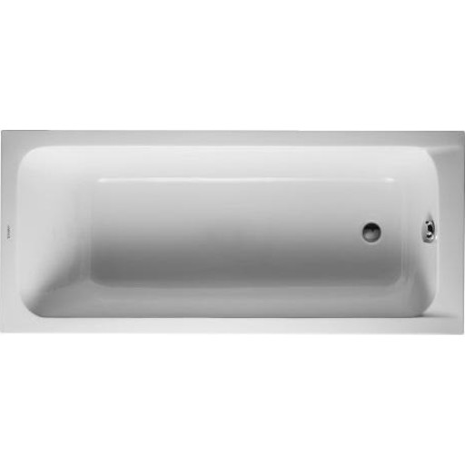 Duravit D-Code badekar, 170x75 cm, hvit Baderom > Badekaret