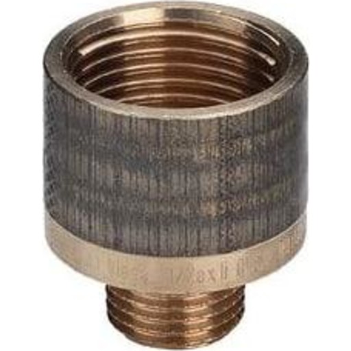 3/8" x 1/2" Spidsmuffe Rdgods Silicium Bronze