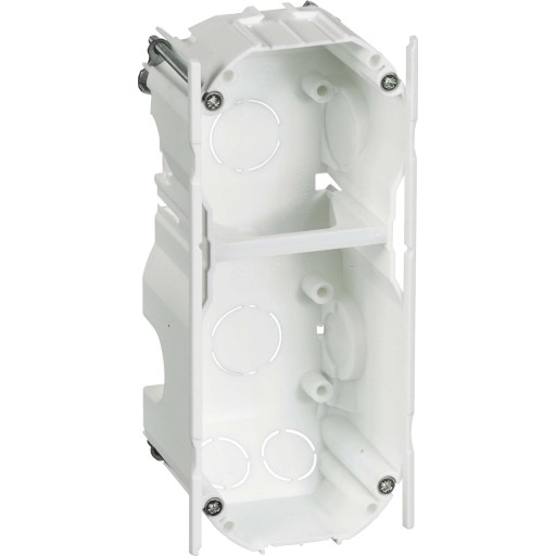 OPUS 66 dåse for isætning forfra hvid 2,5 modul vandret