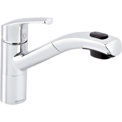 Damixa Rowan köksblandare, utdragbar pip, krom