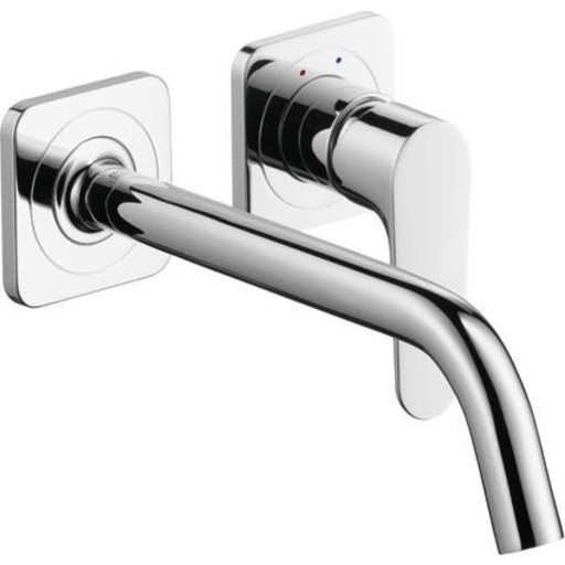 Hansgrohe AXOR Citterio M 2-huls håndvaskarmatur til væg, 227 mm tud