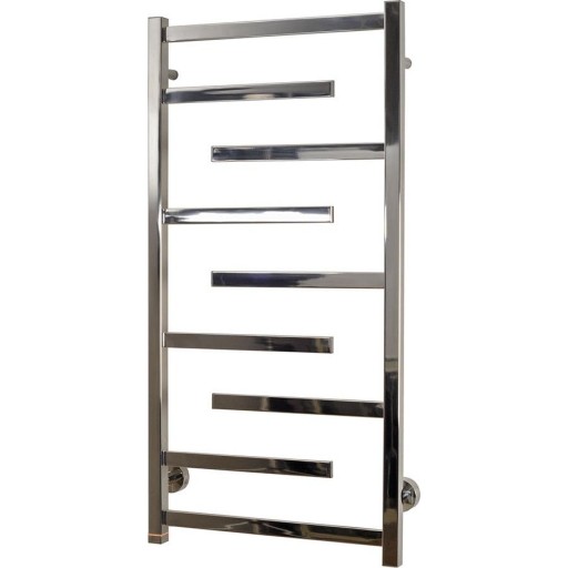 Kriss luna elektrisk håndklædevarmer 1000 x 500 mm. 60 watt m/duo regulering. poleret rustfrit stål