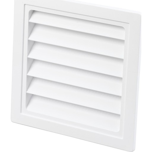 Duka jalousirist type 63.3 - PVC, Hvid, 150X150 mm, Passer til murgennnemføring type 202