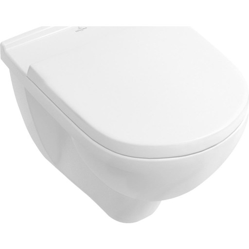 Villeroy &amp; Boch O.Novo vegghengt toalett, uten skyllekant, hvit Baderom > Toalettet