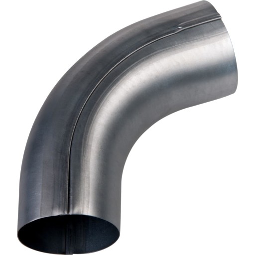 Plastmo bøjning 70 grader / Ø 75 mm, stål plus billede