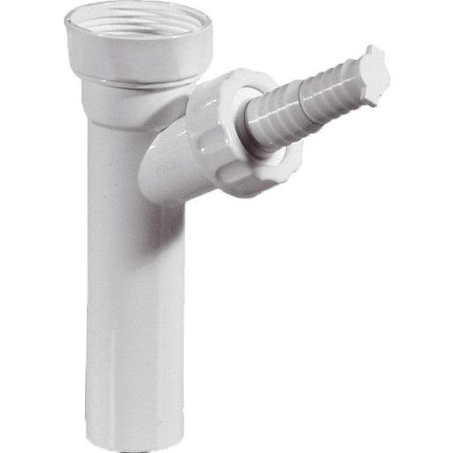 Purus vaskemaskinetilslutning 1 1/4", hvid billede