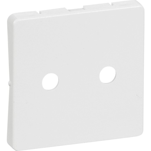 LK FUGA - Afdkning til stikkontakt uden jord (gammel type uden krave), 1 modul, hvid