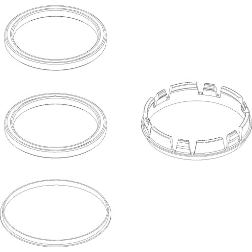 Damixa Rep.sæt x-ringe med slidringe
