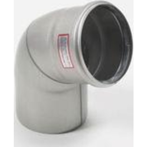 Blücher bøjn.68gr.110 mm RF - m/o-Ring Rustf. AISI 304.Alm RF stål