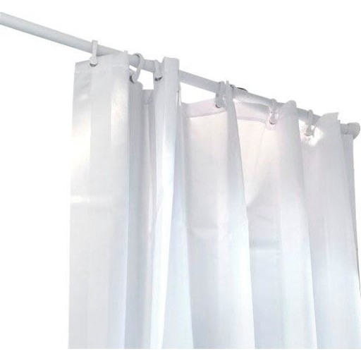 Erica2000 forskydelig stang - 70-170cm, Kompl. m. 12 ringe og 2 rossetter, HVID