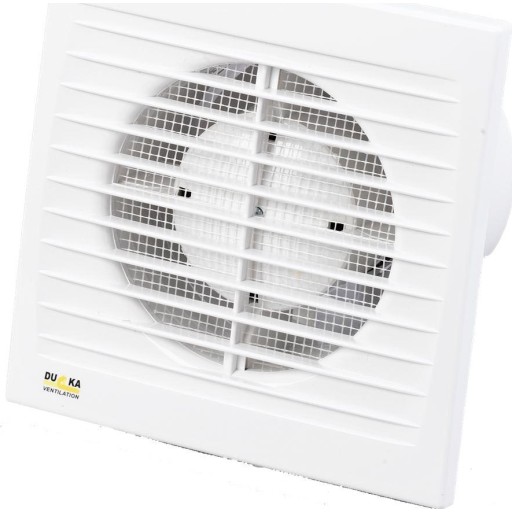Duka EL 600 Badeværelsesventilator Ø100 mm Hvid, 95 m³/t, Lavt Lydniveau