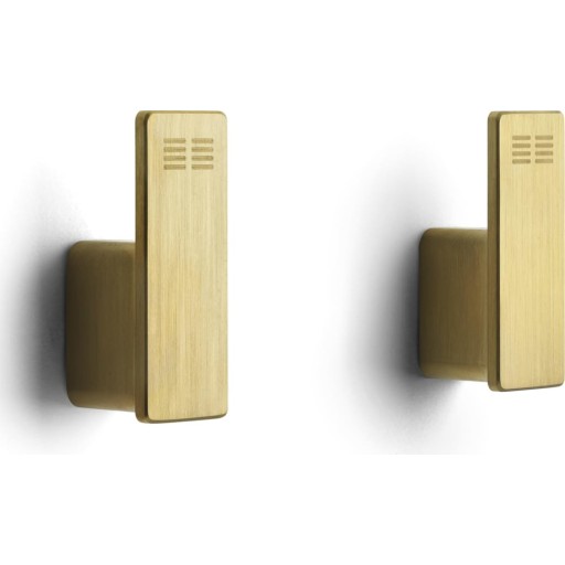 Unidrain Reframe håndklædekrog messing - sæt a 2 stk.