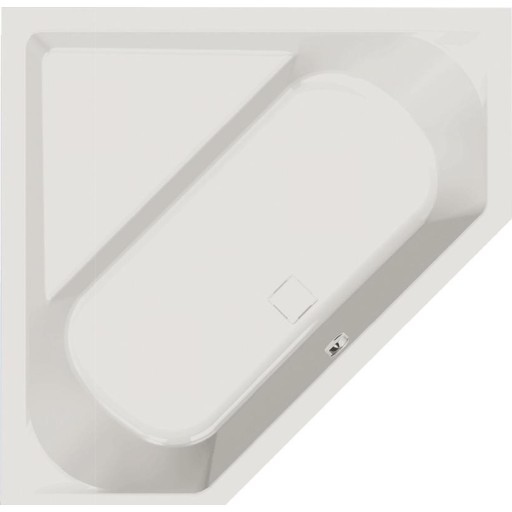 Royal Camilla badekar, 140x140 cm, hvid