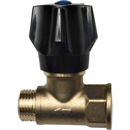 Frese Stopventil Blå muffe/nippel 3/4''