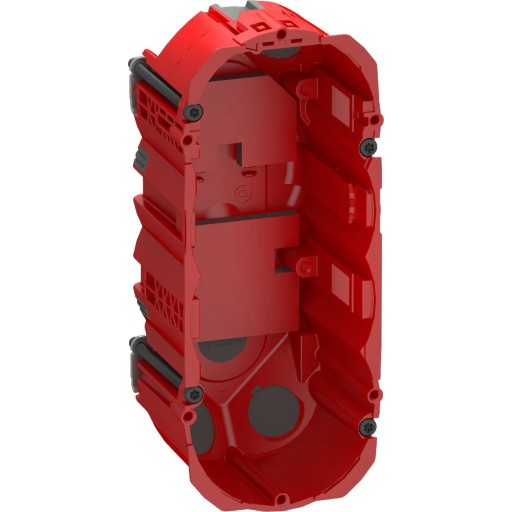 LAURITZ KNUDSEN FUGA Air brandtæt forfradåse 2,5 modul, rød.