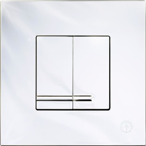 Gustavsberg Triomont betjeningsplade, krom billede